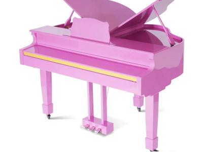 Digital glänzande piano i rosa