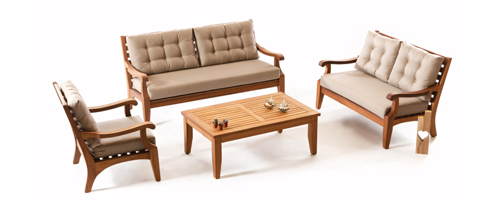 Elegant möbel för trädgård och terrass