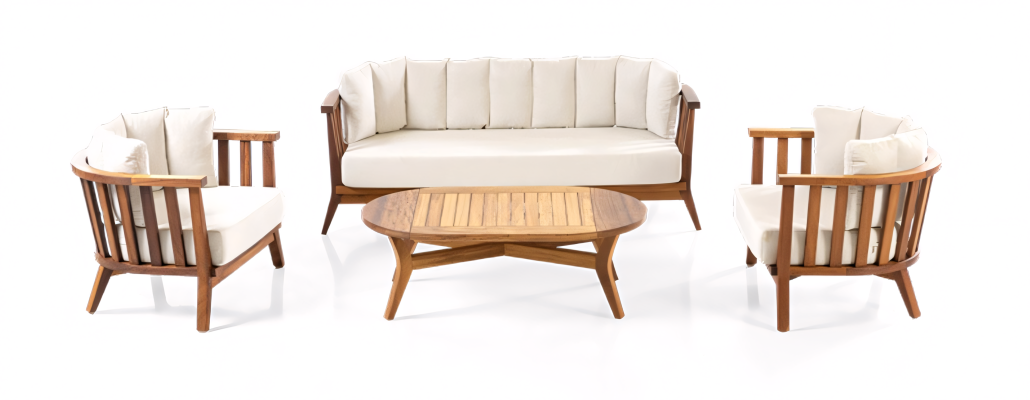 Njut av fritiden i trädgården med bekväm möbel