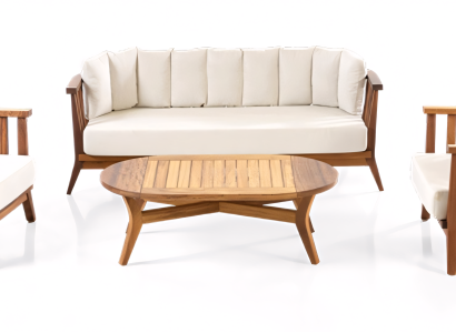 Njut av fritiden i trädgården med bekväm möbel