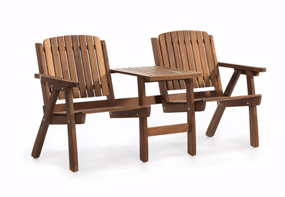 Bänk lösning för komfort hemma och i trädgården