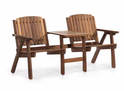 Bänk lösning för komfort hemma och i trädgården