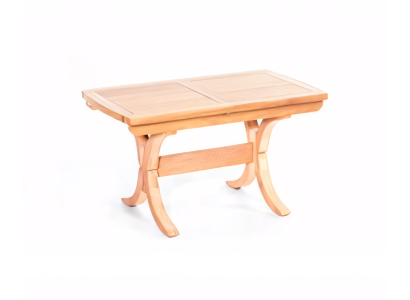 Brun matbord för perfekt dekoration