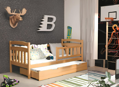 Säng i massiv trä LETTO A CASTELLO Säng med 2 sängar Nova KACPER2