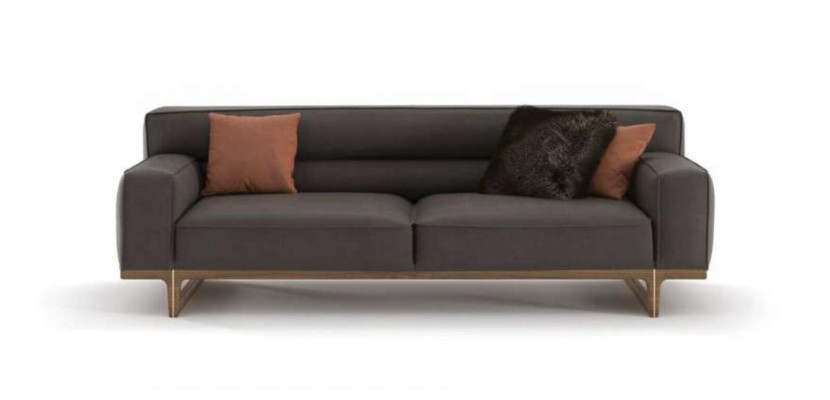 Grauer Dreisitzer Moderne Luxus Couch Wohnzimmermöbel Wohnzimmer Sofa