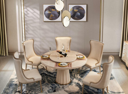 Esstisch 6x Stühle Esszimmer Set Essgruppe Tisch Tische 7tlg Garnitur Massivholz
