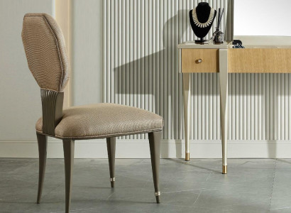 Luxus Design Polster Stuhl Sitz Lehn Esszimmer Holz Stühle Lederstuhl Sessel Neu