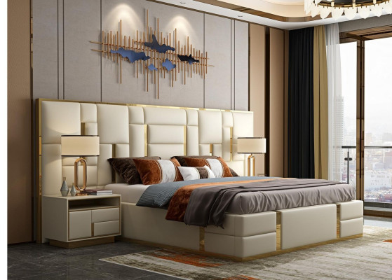 Design Schlafzimmer Garnituren Bett Modern Luxus Hotel Betten Möbel