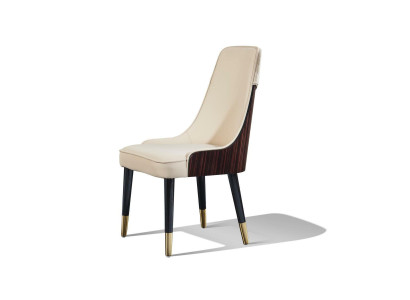 Luxus Designer Polster Stuhl Textil Sitzer Büro Office Esszimmer Holz Stühle