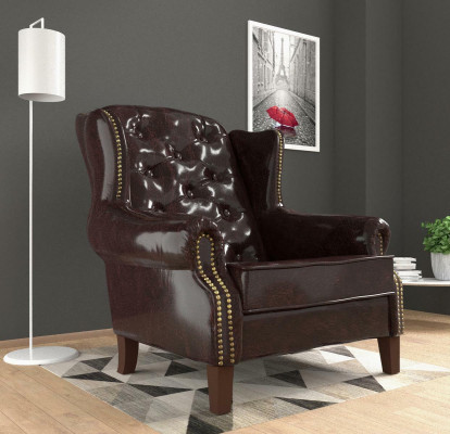 Design Sessel Leder Luxus Fernseh Relax Couch 1 Sitzer Sofa Lounge Club