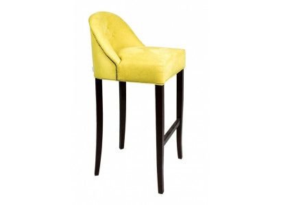 Gelber Barhocker Set Barstühle 6-er Set Stoffsitzer Luxuriöse Sitzmöbel