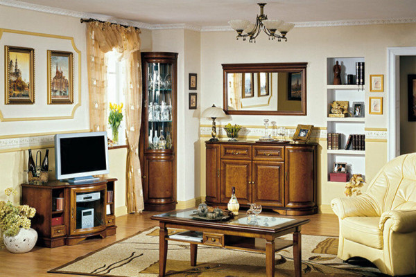 Massivholz Handarbeit Rustikal Schrank Klassische Vitrinenschrank Vitrinen-Z-W2