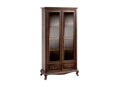 Klassische Vitrine Schrank Wohnzimmer Vitrinenschrank Vitrinen Neu V-W2 Glas