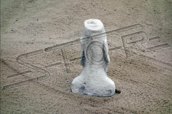 Garten Dekoration Moai Terrasse Stein Figuren Figur Deko Statue