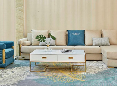 Eckgarnitur L Moderne Sofa Form Polster Sitz Ecke Couch Sessel Ecksofa