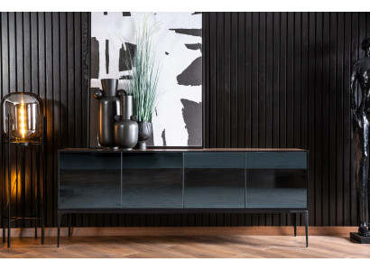Kommode in braunen Spiegeltüren Moderner Stil mit Stauraum Kommoden Sideboard