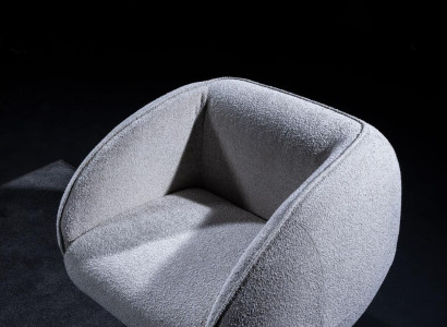 Textil Sessel 1 Sitzer Polstersessel Modern Design Luxus Wohnzimmer