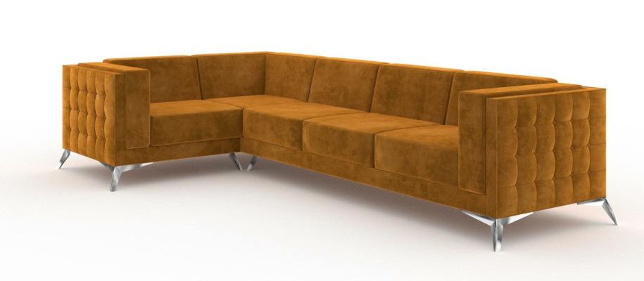 Textilsofa Couch Wohnlandschaft Garnitur Design Modern Sofa Ecksofa