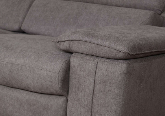 Design Ecksofa L-form Bettfunktion Couch Leder Textil Sofa Multifunktion