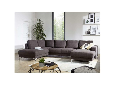 Wohnlandschaft Ecksofa U-Form Couch Sitz Polster Set Garnitur Modern