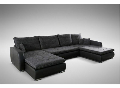 Design Ecksofa Sofa Elena Bettfunktion Couch Polster Sitz Eck Sofas XXL Neu