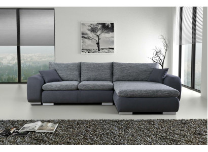 Ecksofa Bettfunktion Couch Graue Polster Couchen Textil Sofas Sofa