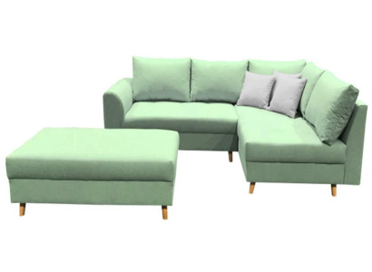 Ecksofa L Form Sofa Couch Polster Sofas Wohnlandschaft Stoffsofa Hocker