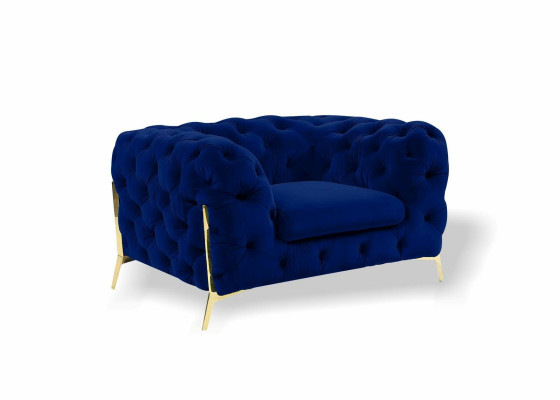 Chesterfield Ohrensessel Sessel 1 Sitzer Sofa Couch Polster Couchen Textil Neu