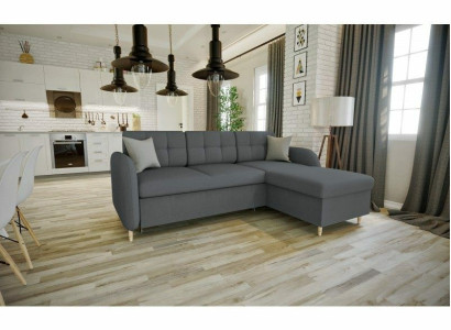 Design Ecksofa Sofa Bettfunktion Couch Polster Sitz Eck Sofas Schlafcouch Ecke
