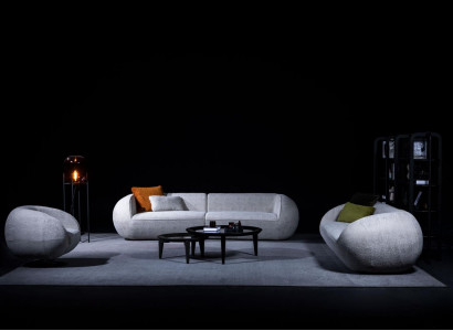 Sofagarnitur Dreisitzer Sessel Moderne Wohnzimmermöbel Polster Sofagarnitur