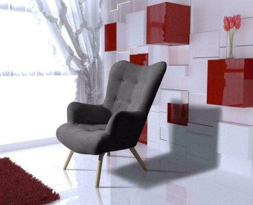 Sessel Einsitzer Lounge Club Möbel Ohrensessel Sofa Couch Fernseh Polster Neu