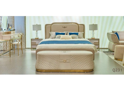 Bett Polster Design Luxus Doppel Hotel Deko Betten Ehe 180x200cm Schlaf