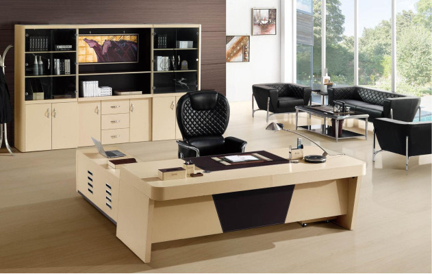 Chef Schreibtisch Aktenschrank Arbeitszimmer Einrichtung Regal Büro Set