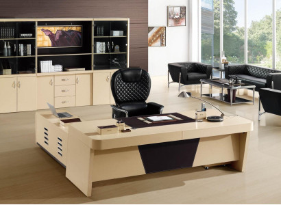 Chef Schreibtisch Aktenschrank Arbeitszimmer Einrichtung Regal Büro Set