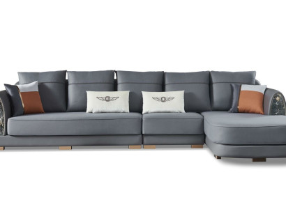 Design Ecksofa Couch Polster Leder Eck Garnitur Sofa Sitz Ecke