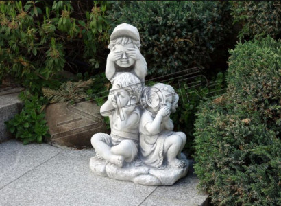 Figur Skulptur Spielende Kinder Garten Skulpturen Figuren Statuen