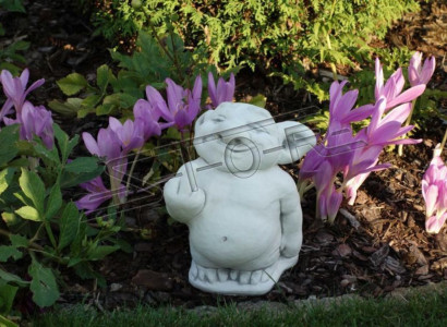 Figur Statue Garten Dekoration Deko Stinkefinger Mittelfinger Statuen