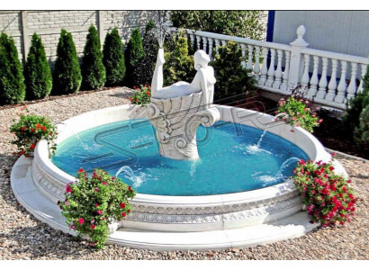 Garden Statue Fontaine Garden Figure 192cm Tall Garden Sculpture Teichfigur