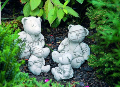 Garten Dekoration Bär Terrasse Stein Figuren Figur Deko Statue