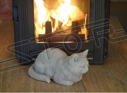 Garten Dekoration Dekorative Katze Terrasse Stein Figuren Figur Statue