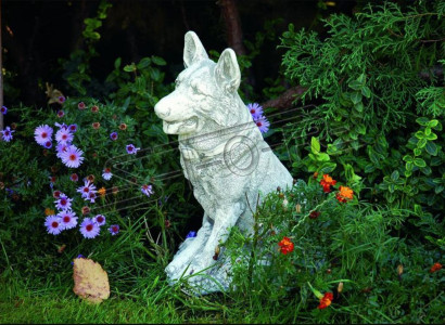 Garten Dekoration Deutscher Schäferhund Terrasse Stein Figuren Figur