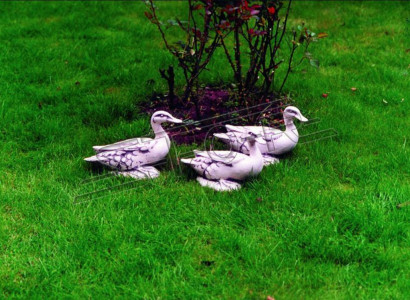 Garten Dekoration Ente Terrasse Stein Figuren Figur Statue Skulptur