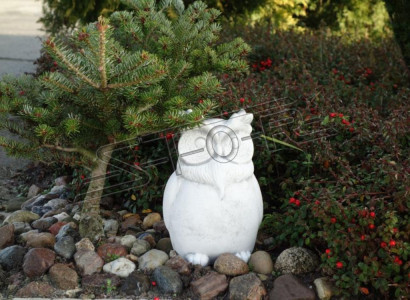 Garten Dekoration Eule Terrasse Stein Dekorative Figuren Figur Natur Statue