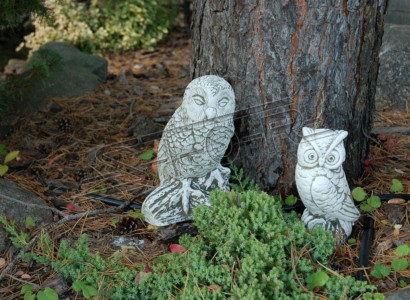 Garten Dekoration Eule Terrasse Stein Figuren Natur Figur Dekorative Statue
