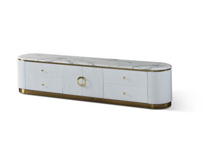 Kommode Designer Anrichte Side Low Board Schrank Wohn Zimmer Regal Deko