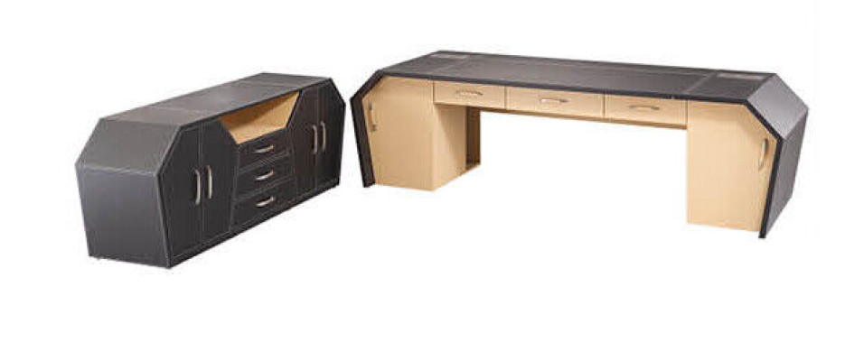 Leder Aktenschrank Design Glas Vitrine Bücher Schrank Regale Büro