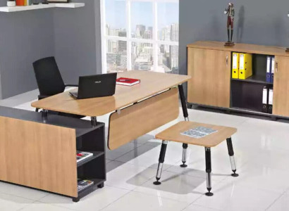 Tisch Holzmöbel Büro Set Arbeitszimmermöbel Eckschreibtisch Schränke 3 tlg