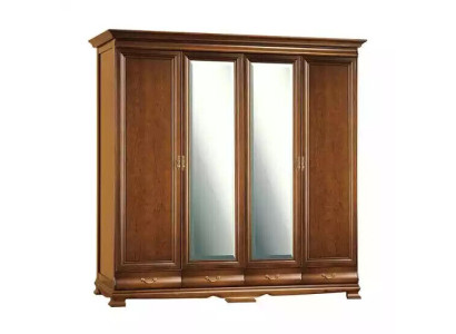 Kleiderschrank Schlafzimmer Schrank braun Farbe Barock Rokoko Schränke