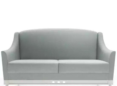 Sofa 2 Sitzer Sofas Design Luxus Textil Holz Polster Zweisitzer couchen