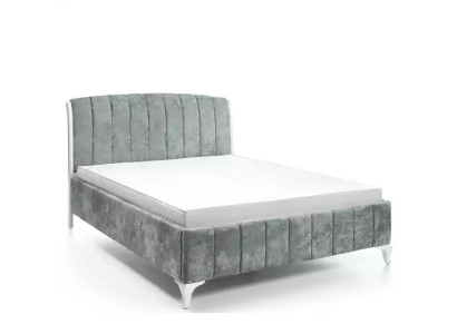 Luxuriöses Betten Schlafzimmer grau Doppelbett Holzbetten Bettgestell Bett